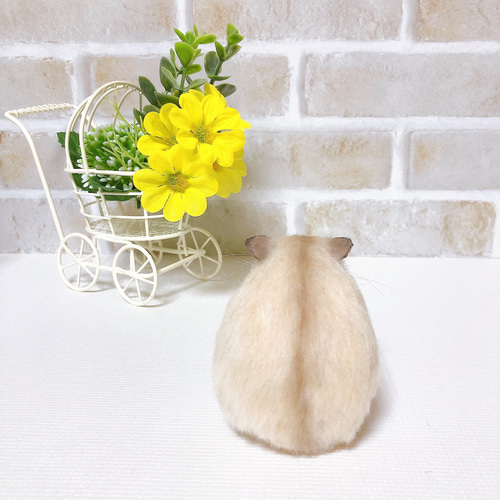 ①ジャンガリアン＆バナナ◇羊毛フェルト 4b84af4ef6273fd15e0fe6b41aa3f0