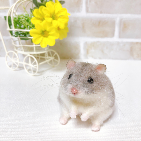 ▽羊毛フェルト ▽羊毛フェルトハムスター ▽羊毛ハムスター