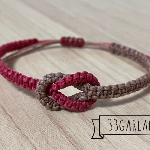 33種類のカラーからえらべる＊クロスミサンガ＊ブレスレットor