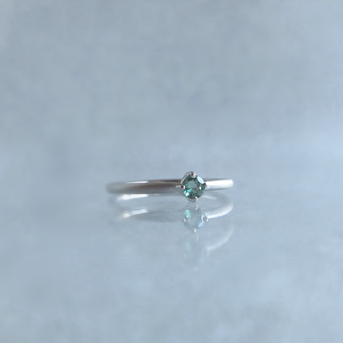 PT900【希少石】3mm「アレキサンドライト」リング【6月の誕生石