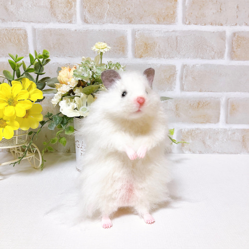 ゴールデンハムスター 羊毛フェルト ハムスター/羊毛フェルト マスコット ゴールデンハムスター