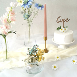 ＊カラフル＊おうちスタジオ レンタル セット 誕生日 ハーフバースデー アーティシャルフラワー 4枚目の画像