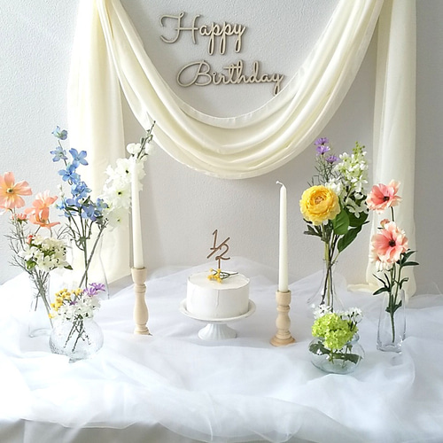 カラフル＊おうちスタジオ レンタル セット 誕生日 ハーフバースデー