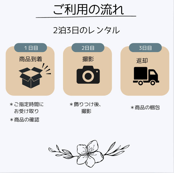 ＊カラフル＊おうちスタジオ レンタル セット 誕生日 ハーフバースデー アーティシャルフラワー 7枚目の画像