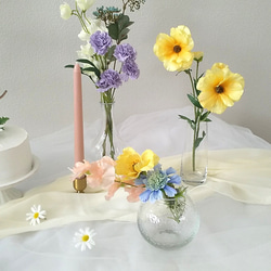 ＊カラフル＊おうちスタジオ レンタル セット 誕生日 ハーフバースデー アーティシャルフラワー 2枚目の画像