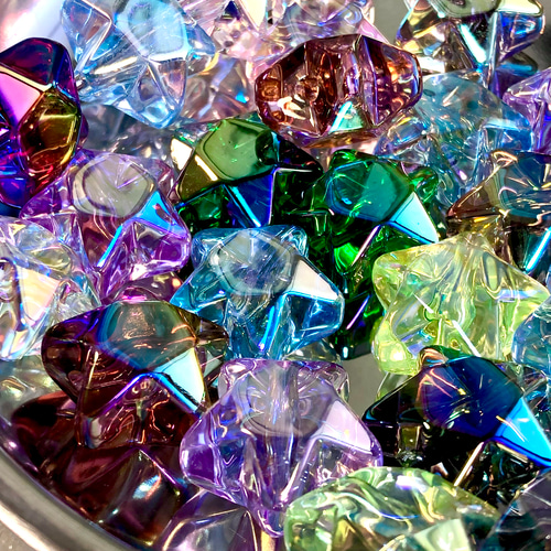 再販】カスタムボールペン 6個/ランダムカラー オーロラメッキ 星