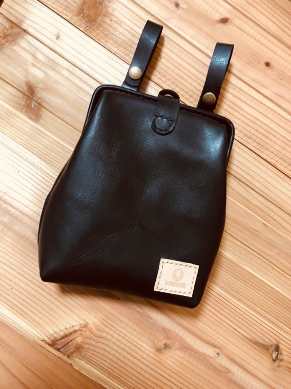 COMPOSITION イサムカタヤマ3連レザーポーチベルト付き