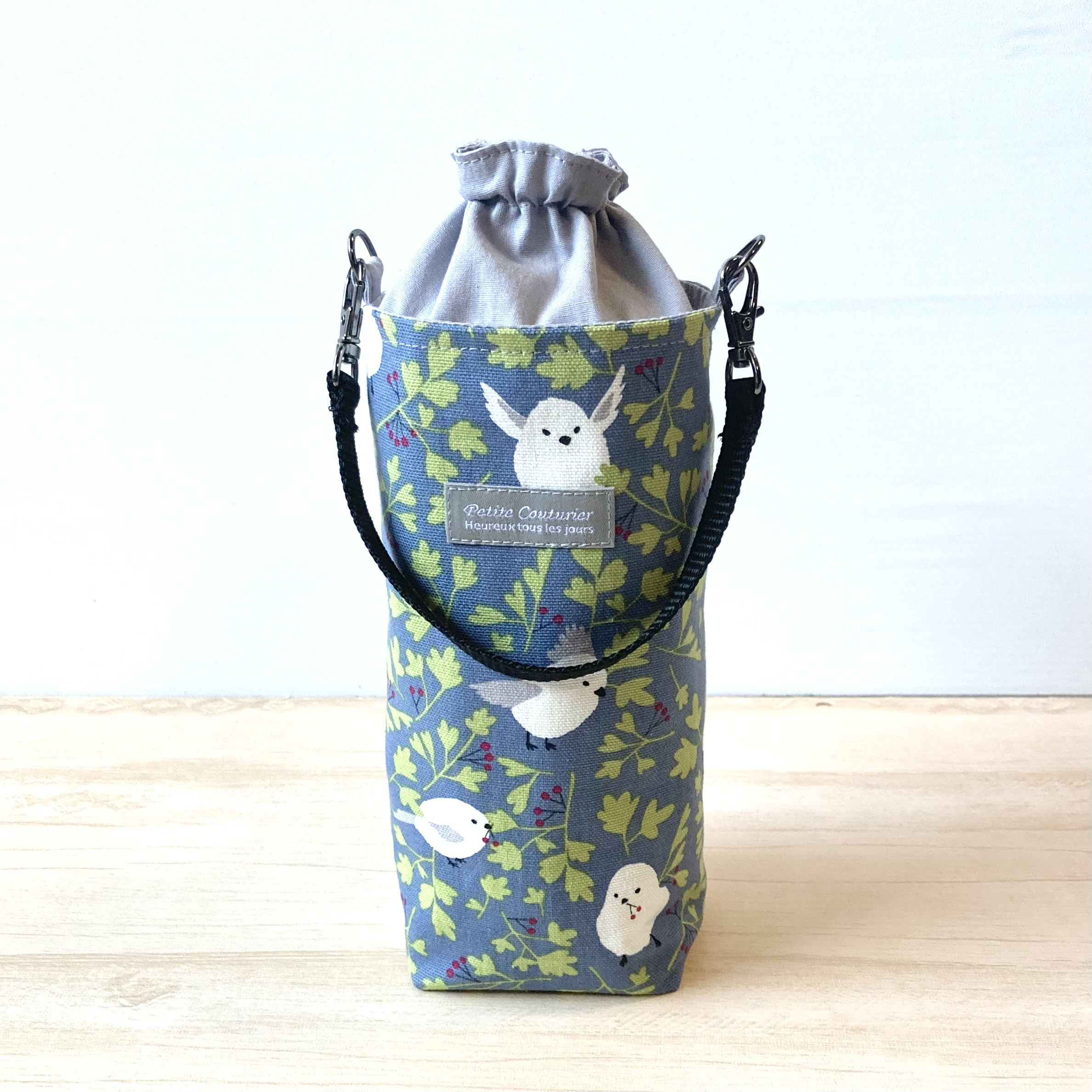 保冷・保温ペットボトルケース　白玉あんみつ抹茶＊シマエナガ団子