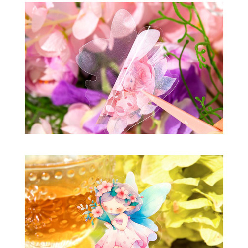 SALE！321e コラージュ シール 素材 コレクション 海外 6種セット