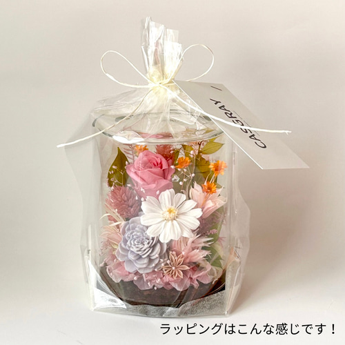 □木の実の植物インテリア〜ガラスボトルの中で楽しむ花たち