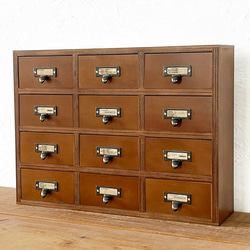 木製 かわいい ミニチェスト 引き出し2段 アンティーク その他