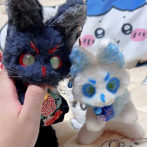 白狐 シズク 幻獣 ケモノ ぬいぐるみ ケモノの子 通販 17725292