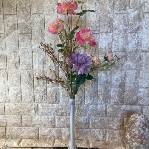 光触媒 人工観葉植物 ウォールグリーン フェイクグリーン ローズ  