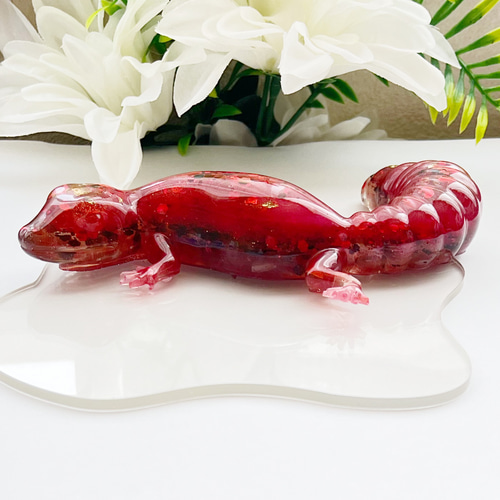 ヤモリ お守り 全7種 天然石 キラキラ かわいい 置物 インテリア雑貨