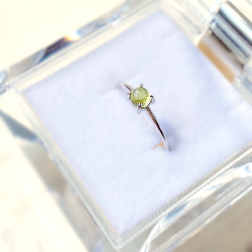 SALE】ペリドット 一粒リング ┃ 天然石 silver925 ピンキーリング