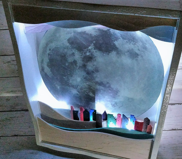 涼やかに輝く満月のもと～街輝(GAIKI) 点灯時