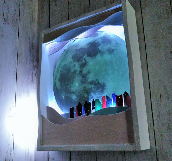 涼やかに輝く満月のもと～街輝(GAIKI) 点灯時