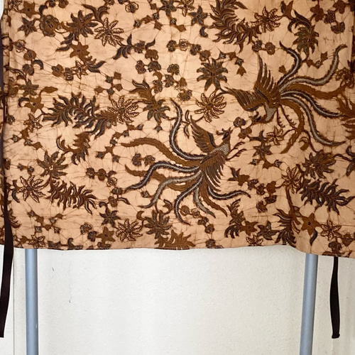 493 バティック エプロン 前掛け 腰巻き ジャワ更紗 古布 リメイク