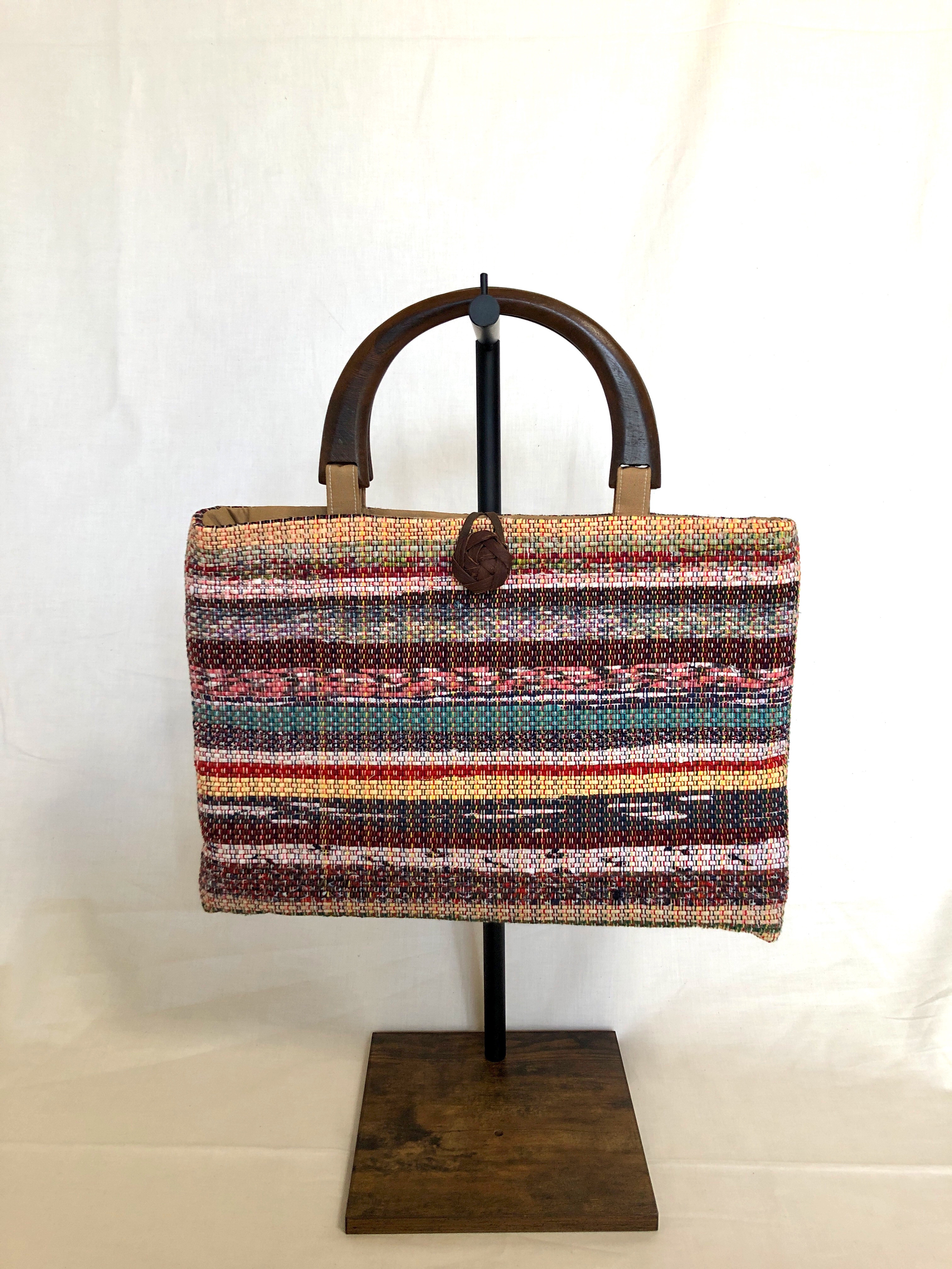 さき織りバッグ