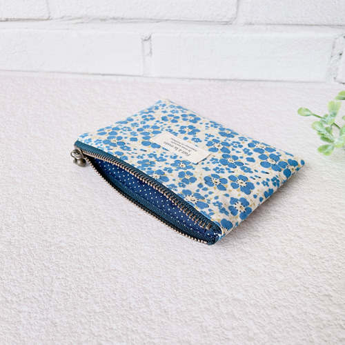ポケットティッシュポーチ（菜の花 ブルー） ポーチ daiko 通販
