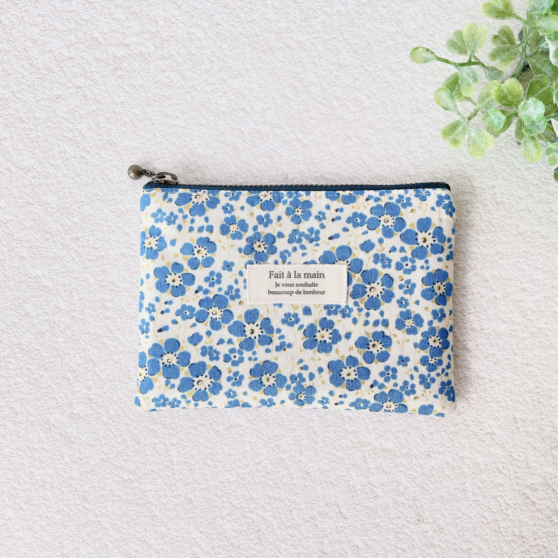 菜の花様ポケットティッシュケース ポケットティッシュポーチ（菜の花 ブルー） ポーチ daiko 通販