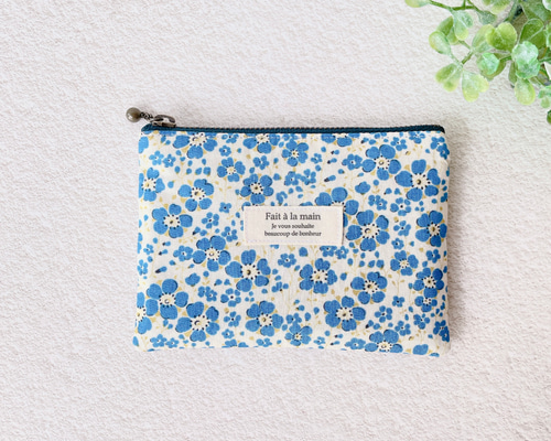 ポケットティッシュポーチ（菜の花 ブルー） ポーチ daiko 通販