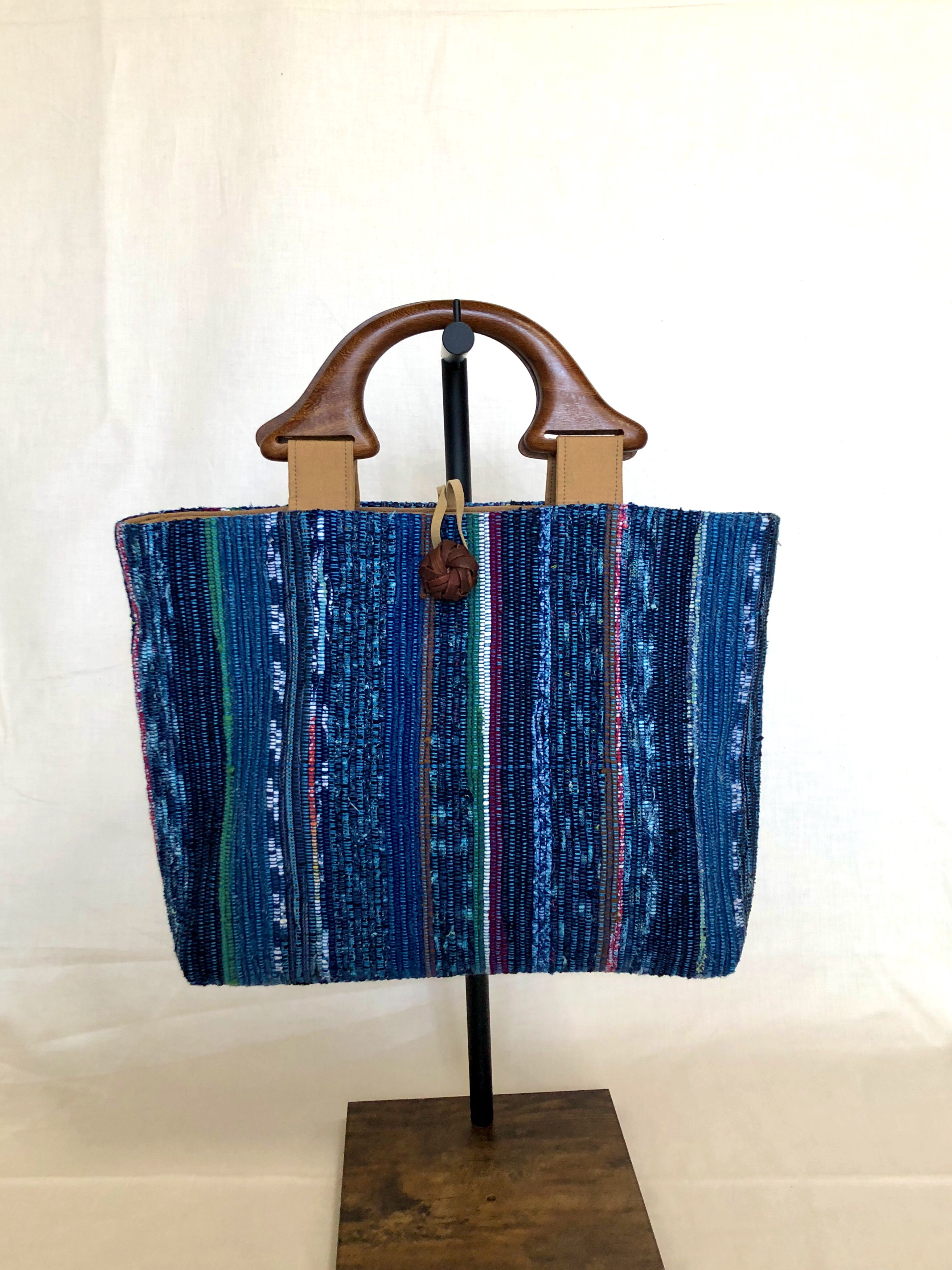 さき織物バッグ