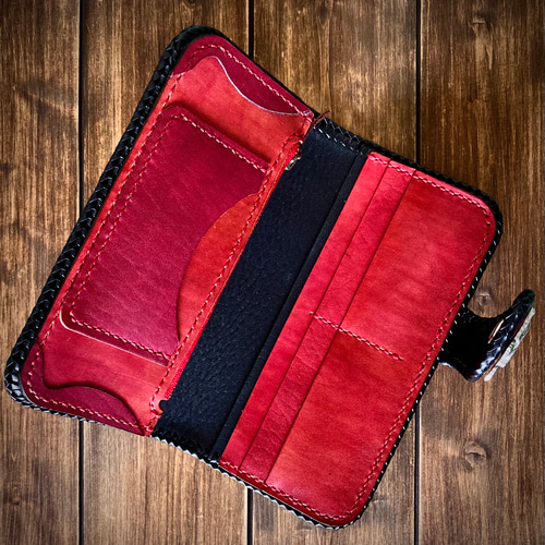 送料無料☆レディースロングウォレット【Ver.Red】☆OnlyOneItem 長 