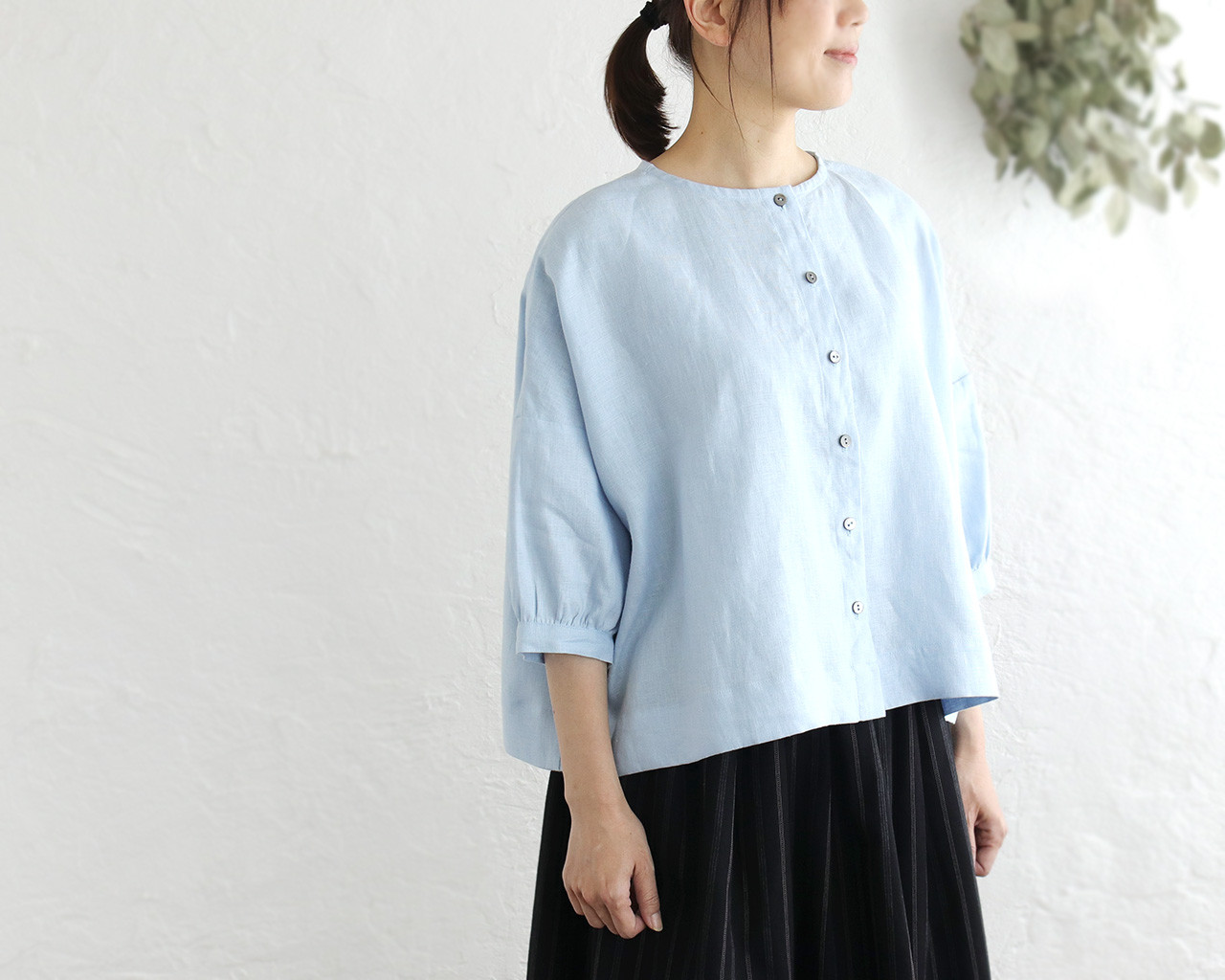 リネンのはおり ハンドメイド
