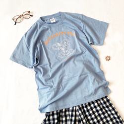 【７月下旬発送】ButterflyPea Tシャツ（ブルー）｜バタフライピー半袖〔紅茶シリーズ〕 6枚目の画像