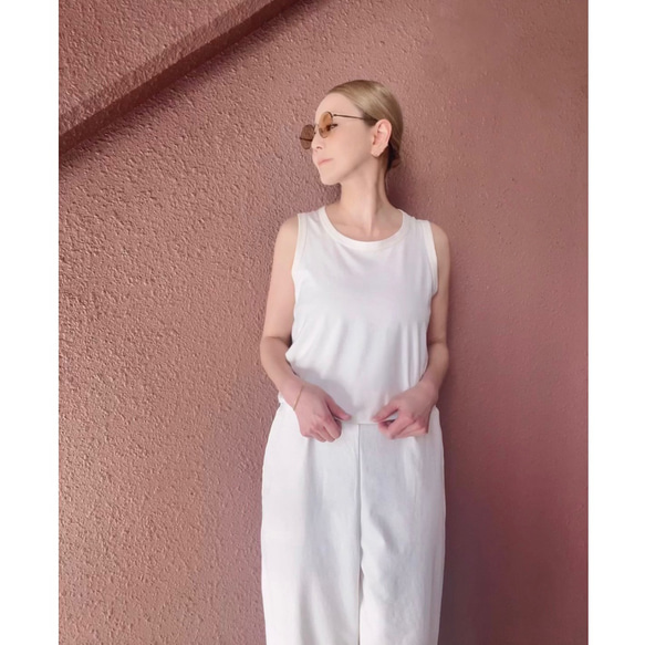 酷❣️白色和黑色❤️選擇尺寸❤️修身腰褲❤️防紫外線❤️吸濕排汗快乾❤️有彈性❤️亞麻混紡 第7張的照片