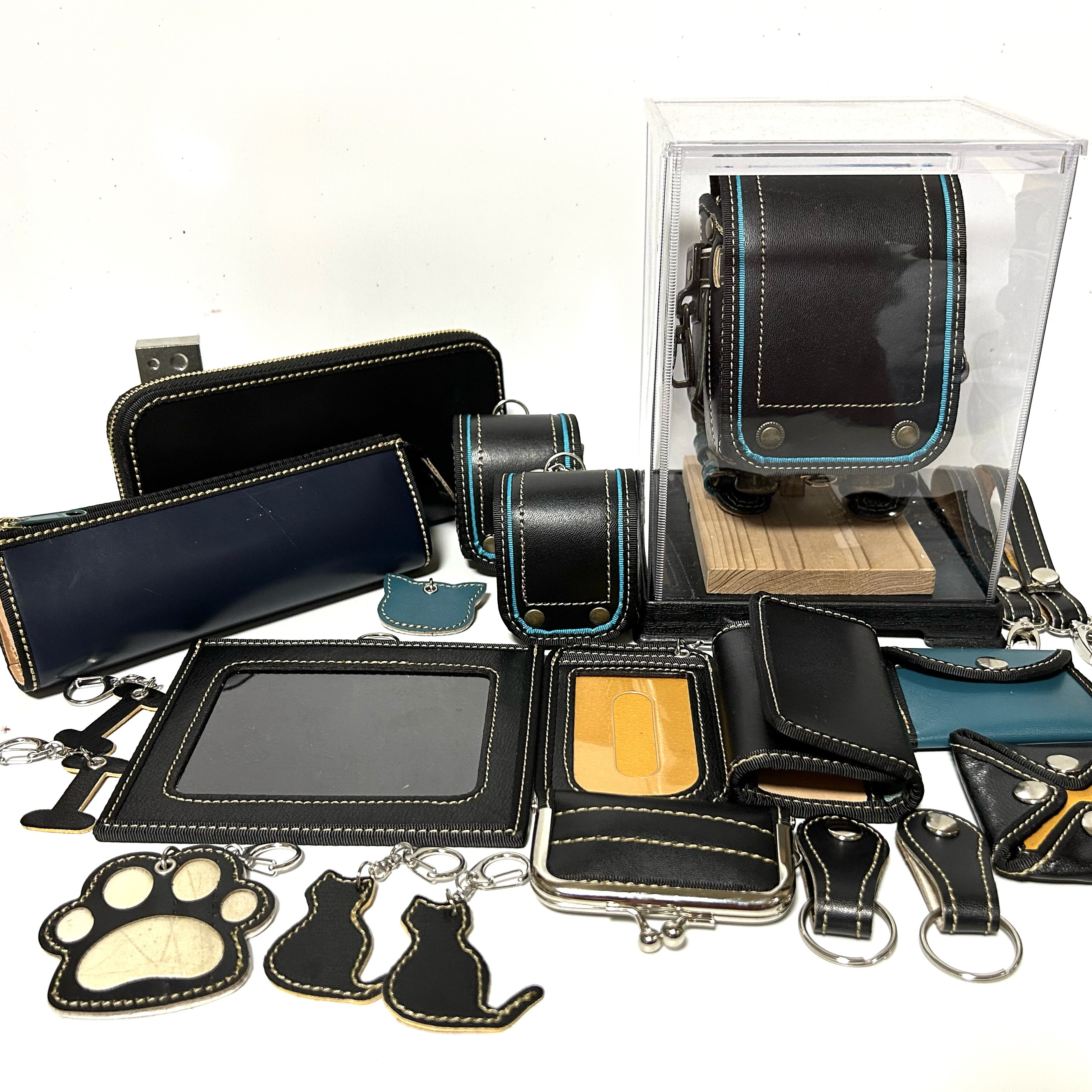 ランドセルリメイク　長財布プレミアムコース製作　過去作品例　※お仕立て券※ ラウンドファスナープレミアムコース