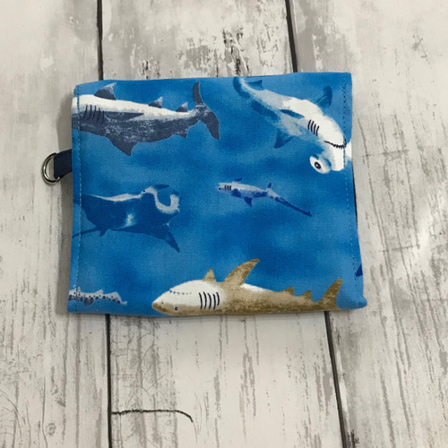 受注制作】お財布 子供財布 サメ柄 雑貨・その他 sleep 通販