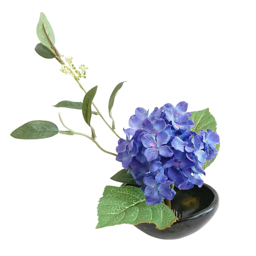 アートワーク作品　紫陽花 楽天市場】片山邦夫 「 紫陽花 」 色紙絵 : 内田画廊