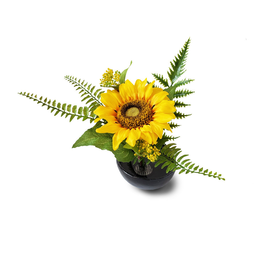 【花雅シリーズ】ひまわり　向日葵　アーティフィシャルフラワー　高級造花　和モダン　ギフト　季節の花　おしゃれ