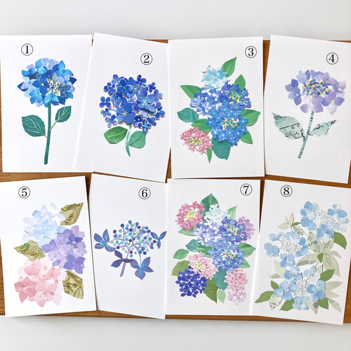 原画 フラワーアート 花の絵 花柄 ボタニカル 花図鑑　花　ガーデン 紫陽花 □あじさい☔紫陽花◇Hydrangea◇ #botanicalart #アジサイ