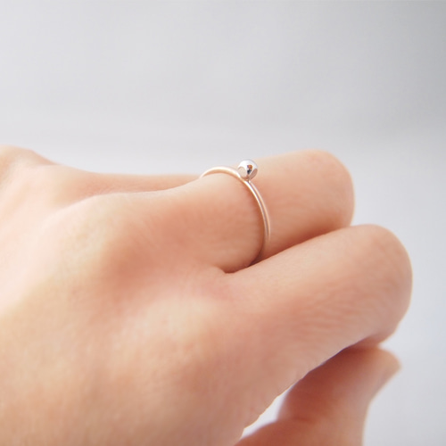 指輪　11号　pt900 0.03カラット ダイヤ0.03ct デザインリング 11号 K18YG pt900 イエローゴールド