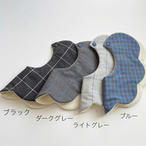 メンズライクなチェックスタイ スタイ・よだれかけ chikuku 通販