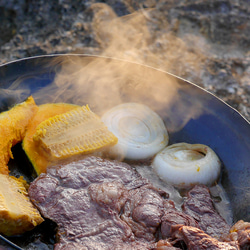 チャイ皿　S（190mm）　｜キャンプ｜鉄のお皿 2枚目の画像