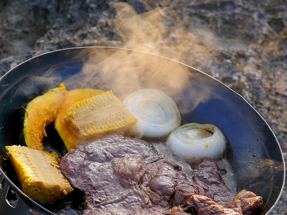 チャイ皿　S（190mm）　｜キャンプ｜鉄のお皿 2枚目の画像