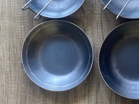 チャイ皿　S（190mm）　｜キャンプ｜鉄のお皿 1枚目の画像