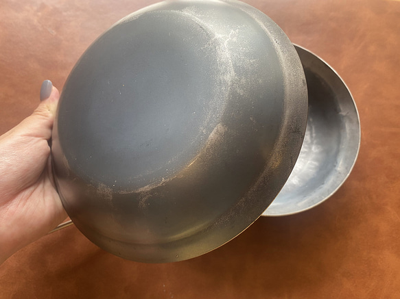 チャイ皿　S（190mm）　｜キャンプ｜鉄のお皿 5枚目の画像