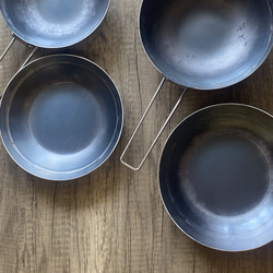 チャイ皿　S（190mm）　｜キャンプ｜鉄のお皿 3枚目の画像