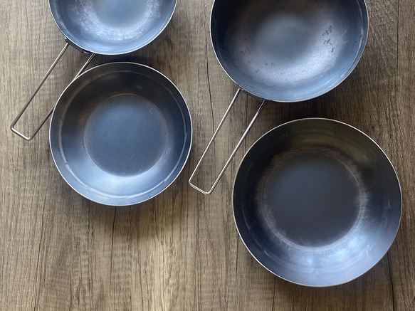 チャイ皿　S（190mm）　｜キャンプ｜鉄のお皿 3枚目の画像