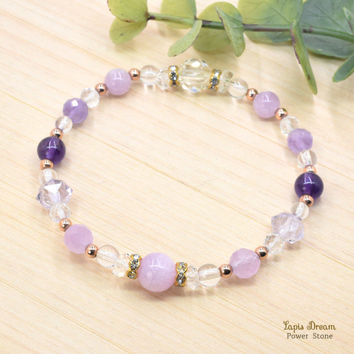 心を優しく穏やかにしてくれるお守り | アメジスト、クンツァイトの