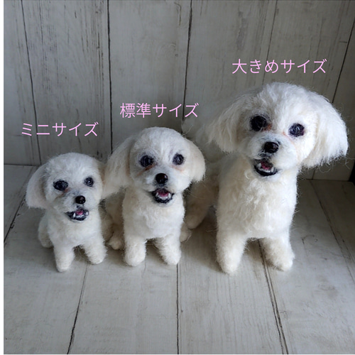 羊毛フェルト］手の平サイズのうちの子、愛犬オーダー 羊毛フェルト