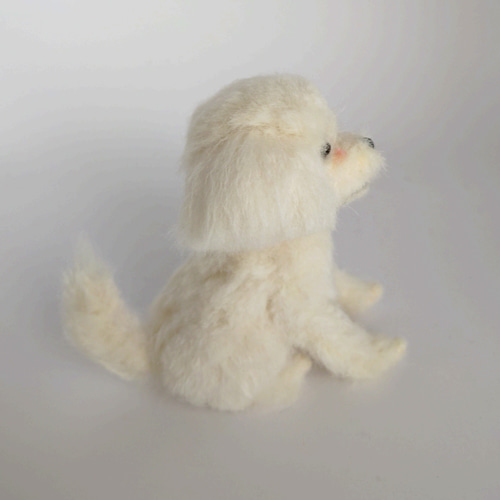 羊毛フェルト犬　モコクル 羊毛フェルト犬 モコクル様専用