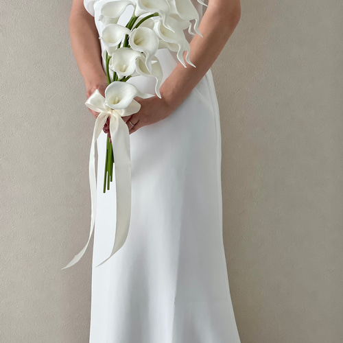 ウェディングブーケ　アームブーケ カラー×アンスリウム♪アームブーケ ウェディングブーケ