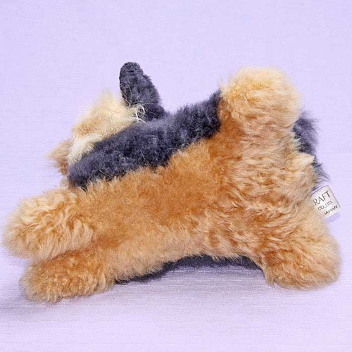 ヨークシャーテリア 犬ぬいぐるみ ぬいぐるみ置物 リアルファーの