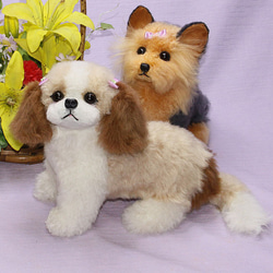 昭和レトロ　犬　ラビットファー　リアファー シーズー　ぬいぐるみ　置物 a022e57a114d705b5d67f14dda32bc